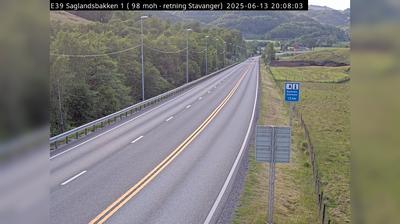 Bjerkreim: E39 Saglandsbakken (Stavanger)