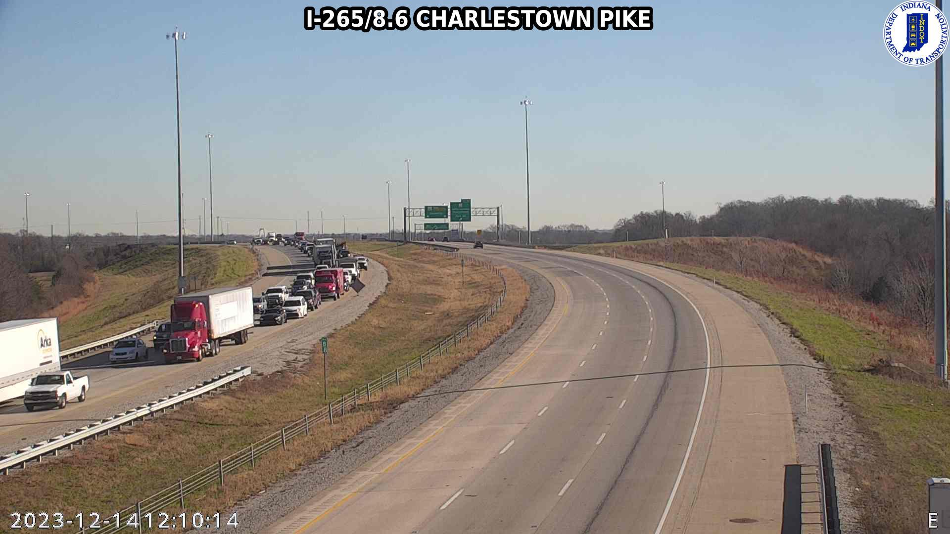 Traffic Cam Watson: I-265: I-265/8.6 CHARLESTOWN PIKE: I-265/8.6 CHARLESTOWN PIKE