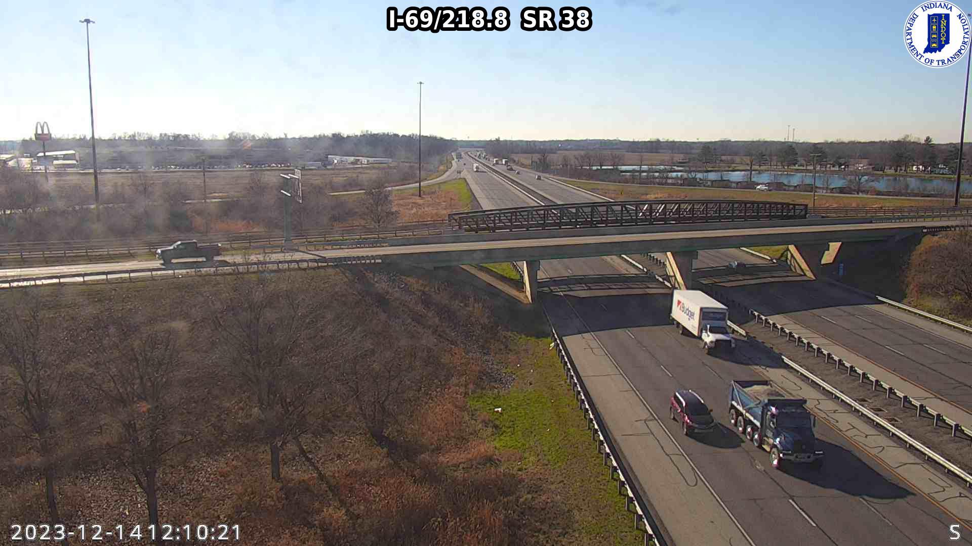 Traffic Cam Pendleton: I-69: I-69/218.8 SR 38: I-69/218.8 SR 38