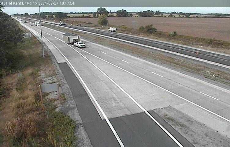 Traffic Cam Ridgetown: Highway 401 at Kent Br Rd