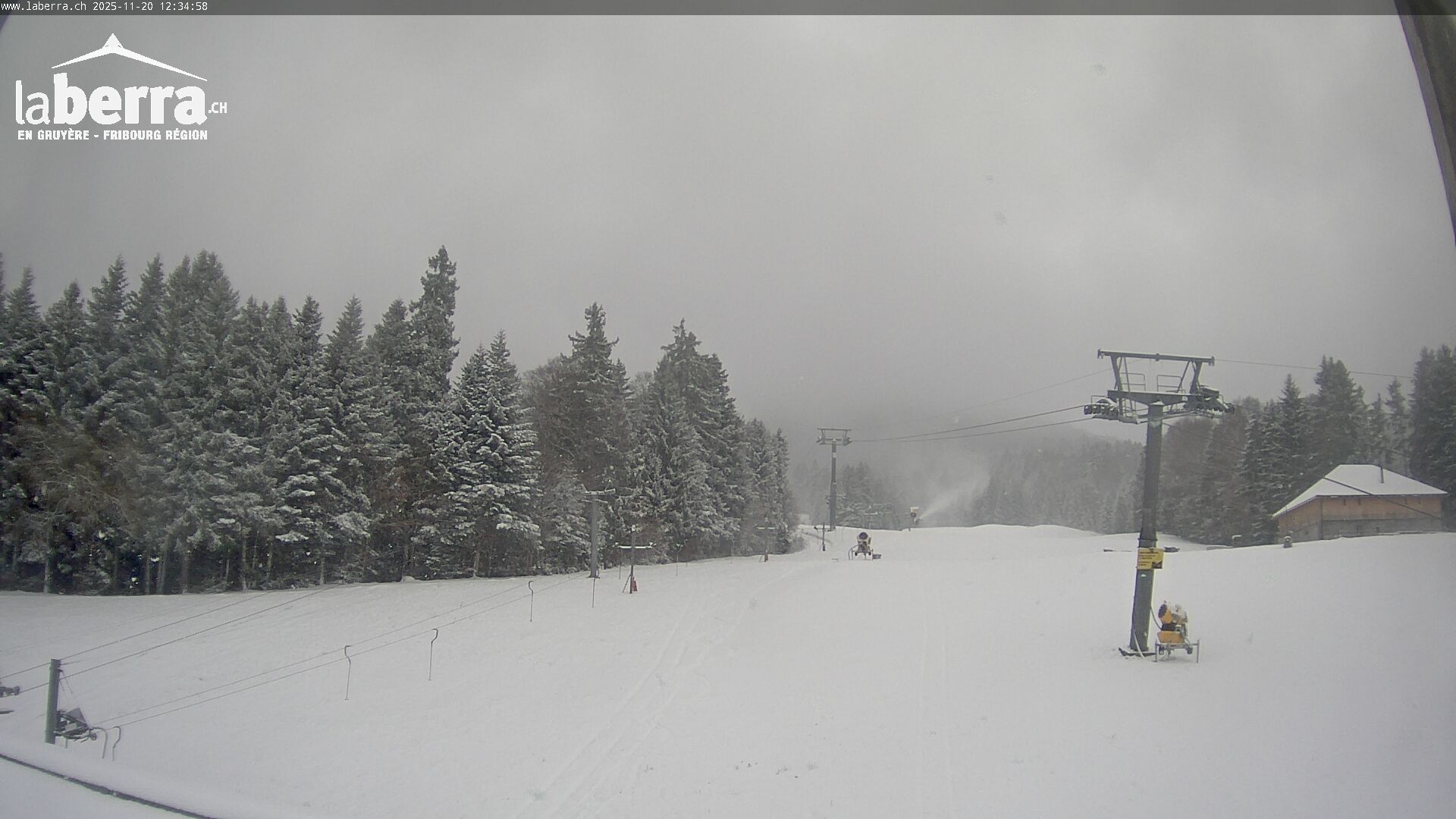 La Roche: La Berra, départ de la station