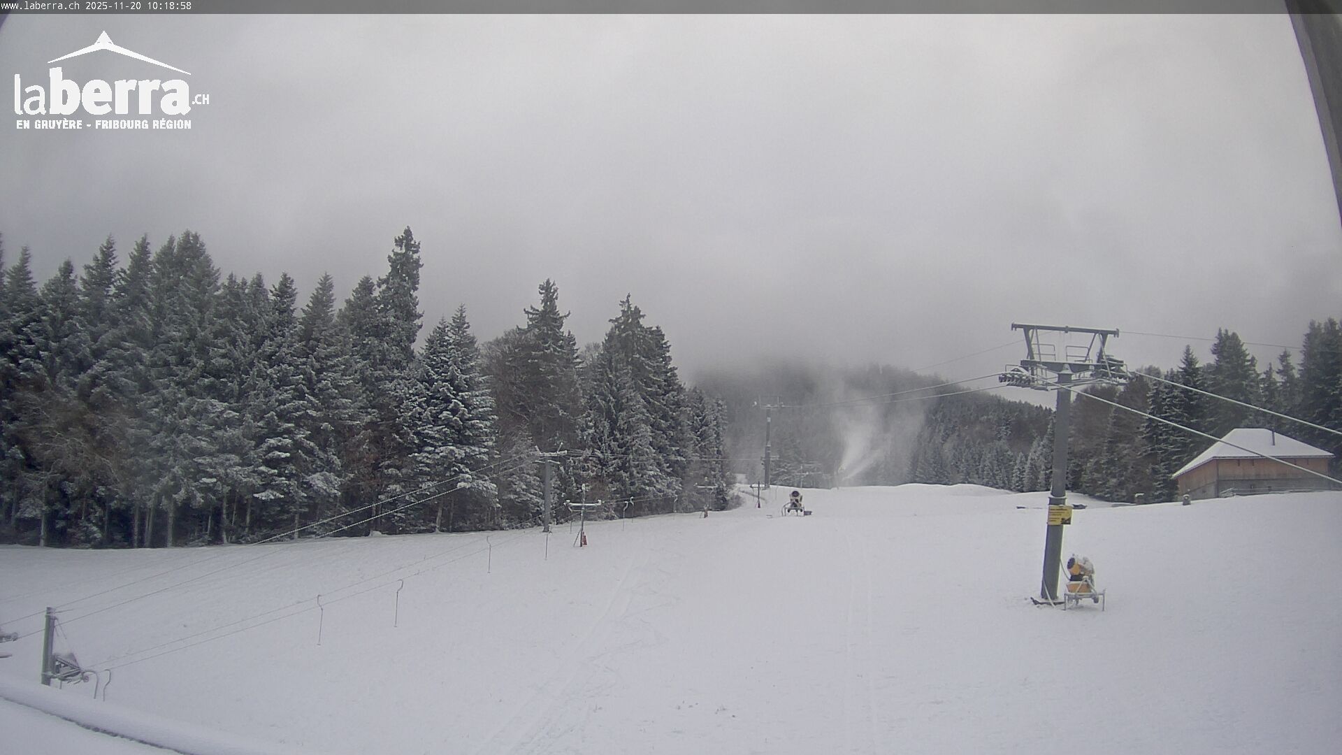 La Roche: La Berra, départ de la station