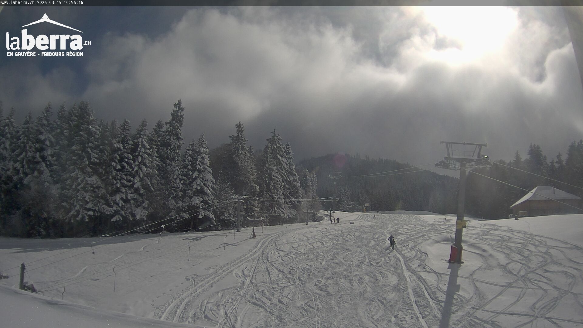 La Roche: La Berra, départ de la station