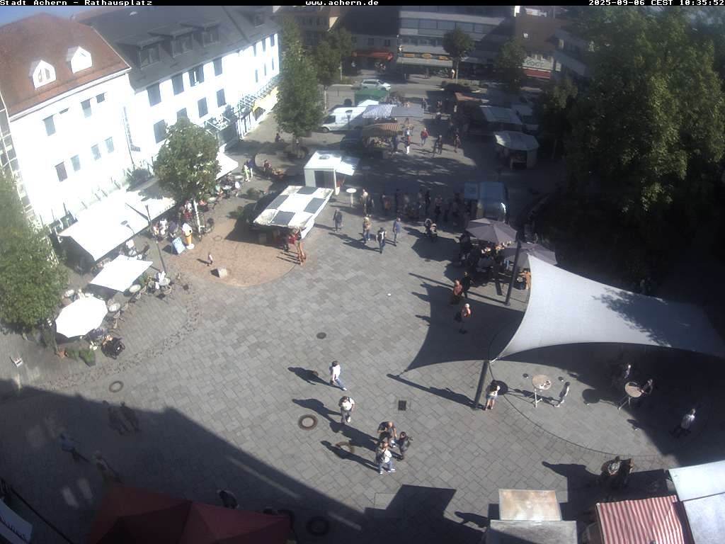 Webcam Achern: Rathausplatz - Wetterdienst.de