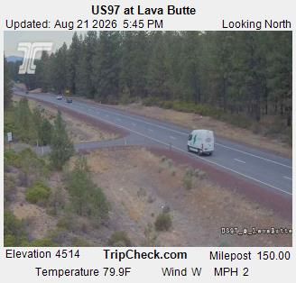 Traffic Cam Bend: US 97 at Lava Butte