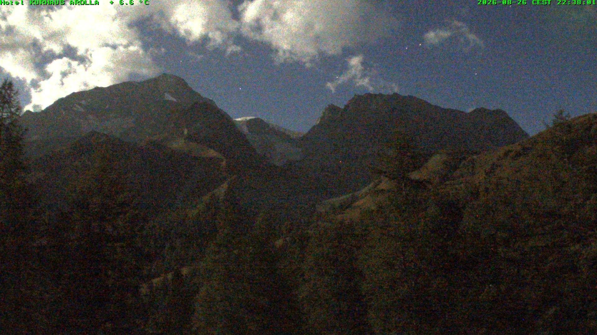 Traffic Cam Evolene › South: Arolla: Hôtel Kurhaus
