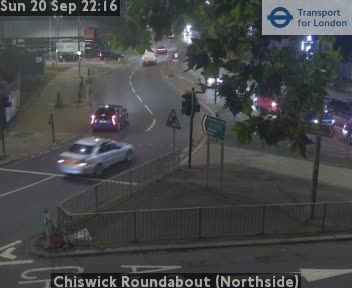 Traffic Cam Acton: Chiswick Roundabout (Northside)