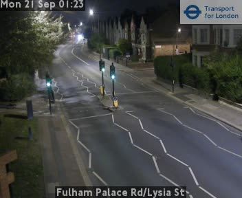 Traffic Cam London: Fulham Palace Rd/Lysia St