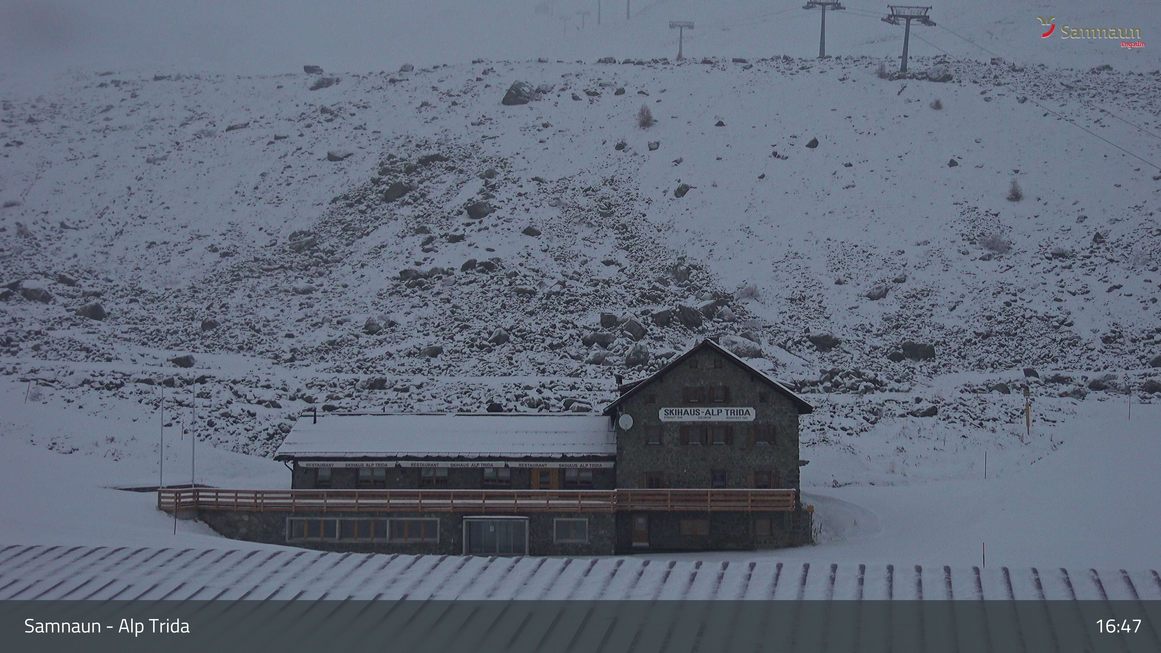 Compatsch: Samnaun - Alp Trida, Restaurant Skihaus