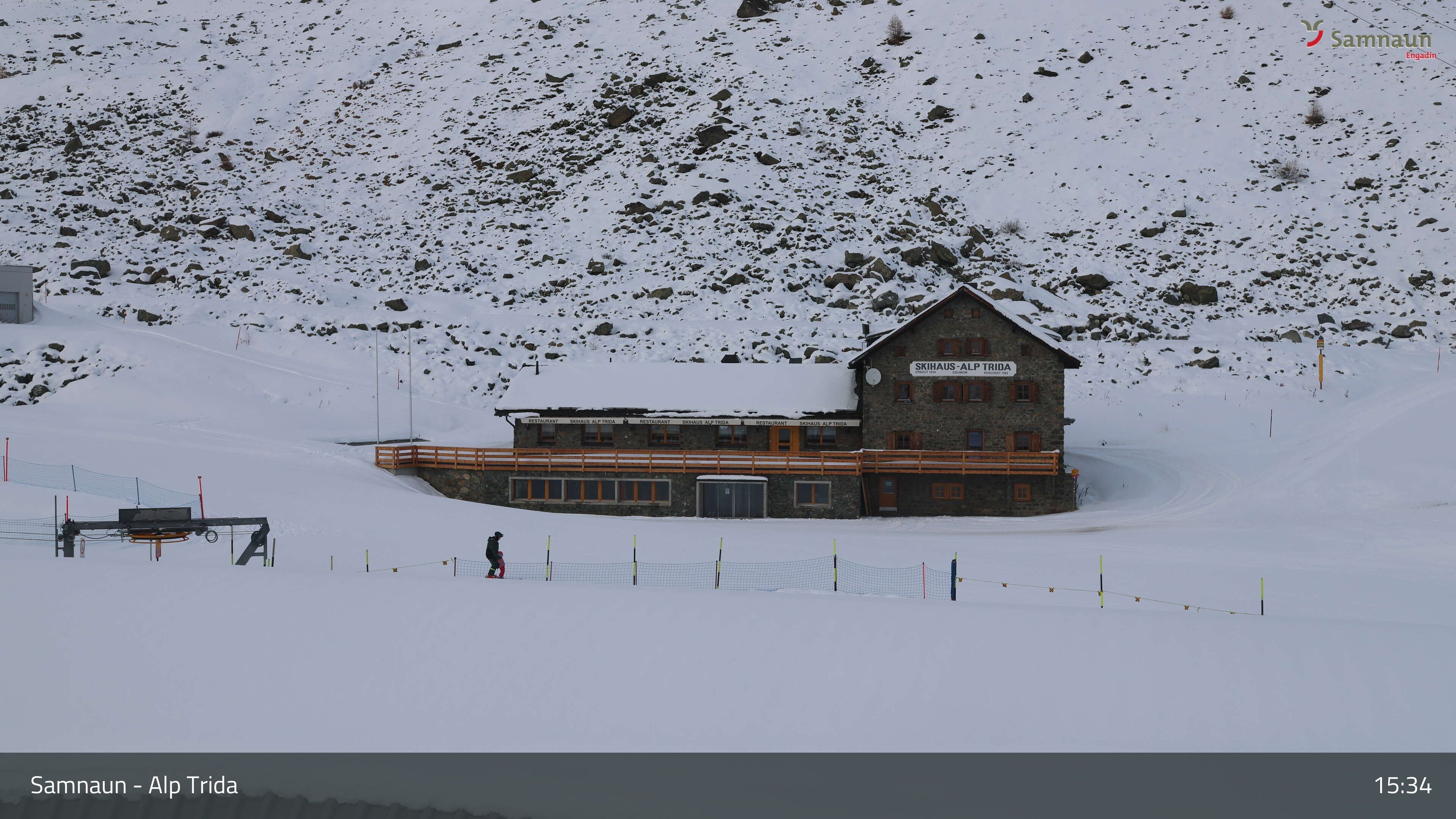 Compatsch: Samnaun - Alp Trida, Restaurant Skihaus