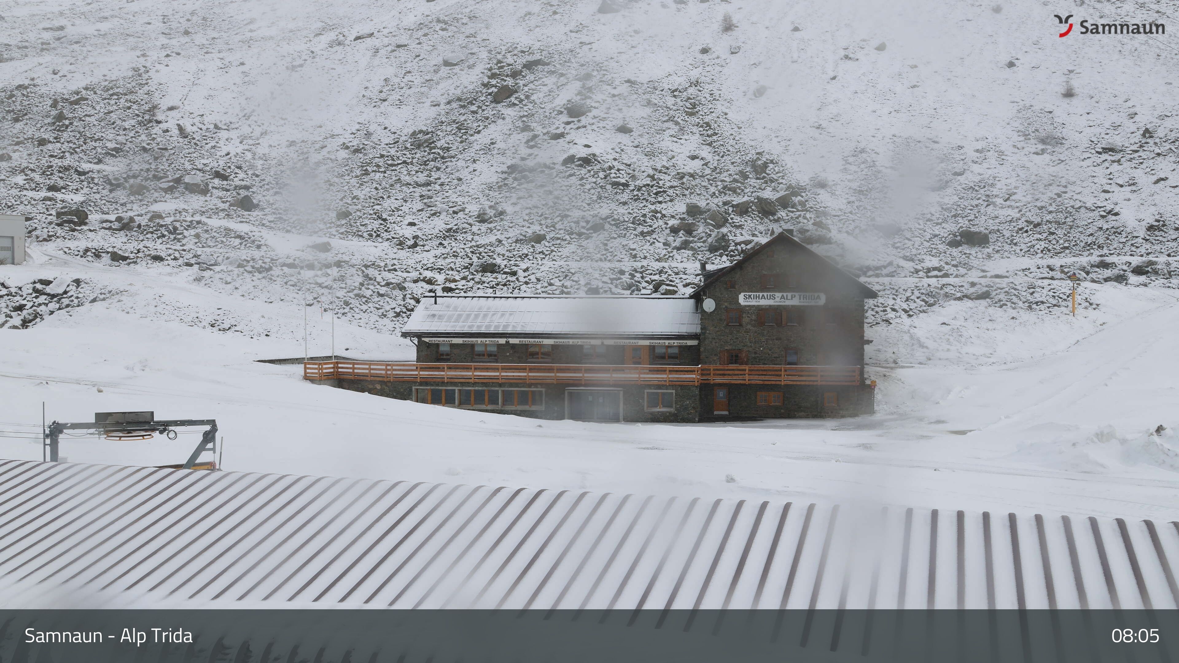 Compatsch: Samnaun - Alp Trida, Restaurant Skihaus