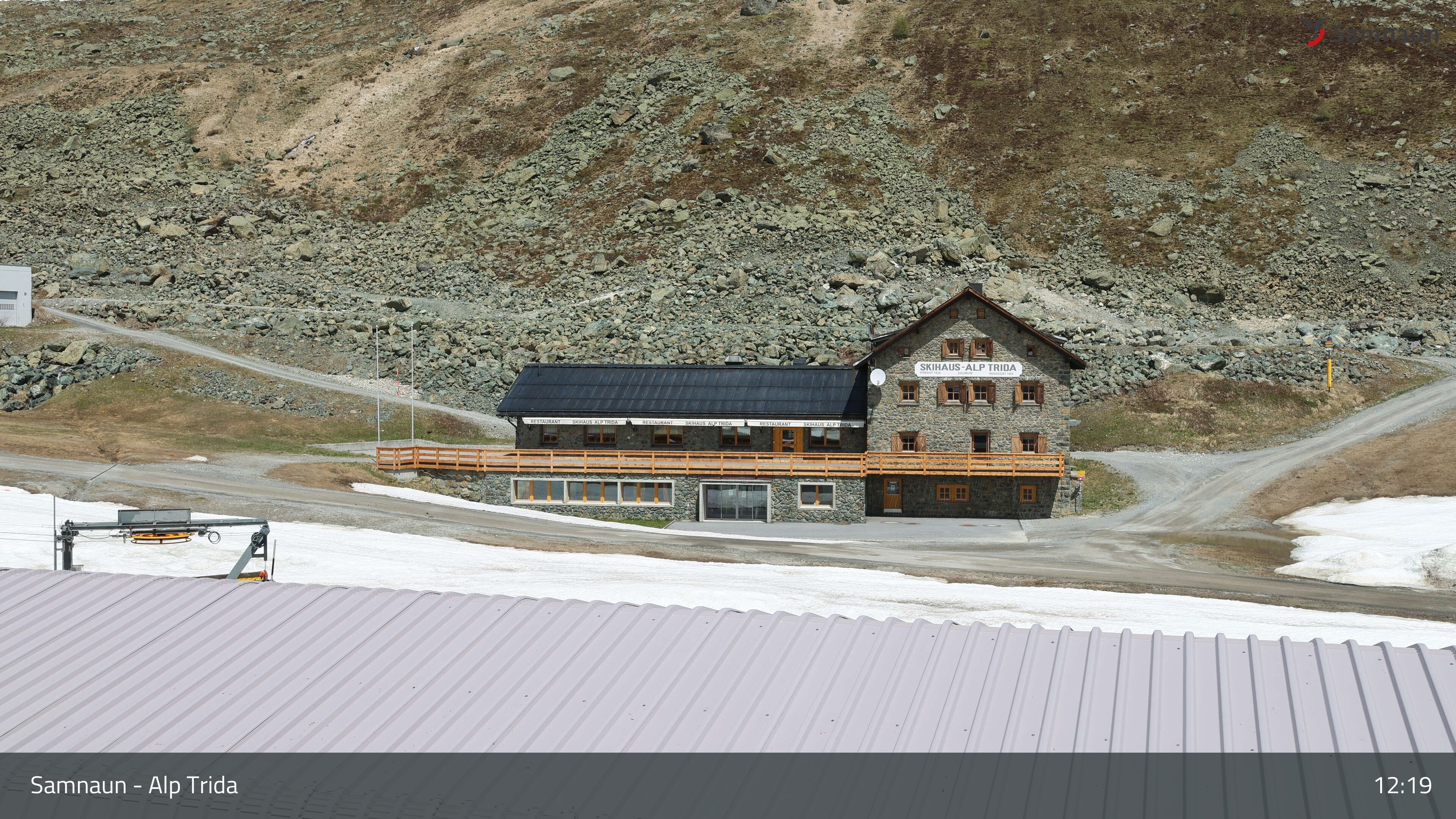 Compatsch: Samnaun - Alp Trida, Restaurant Skihaus