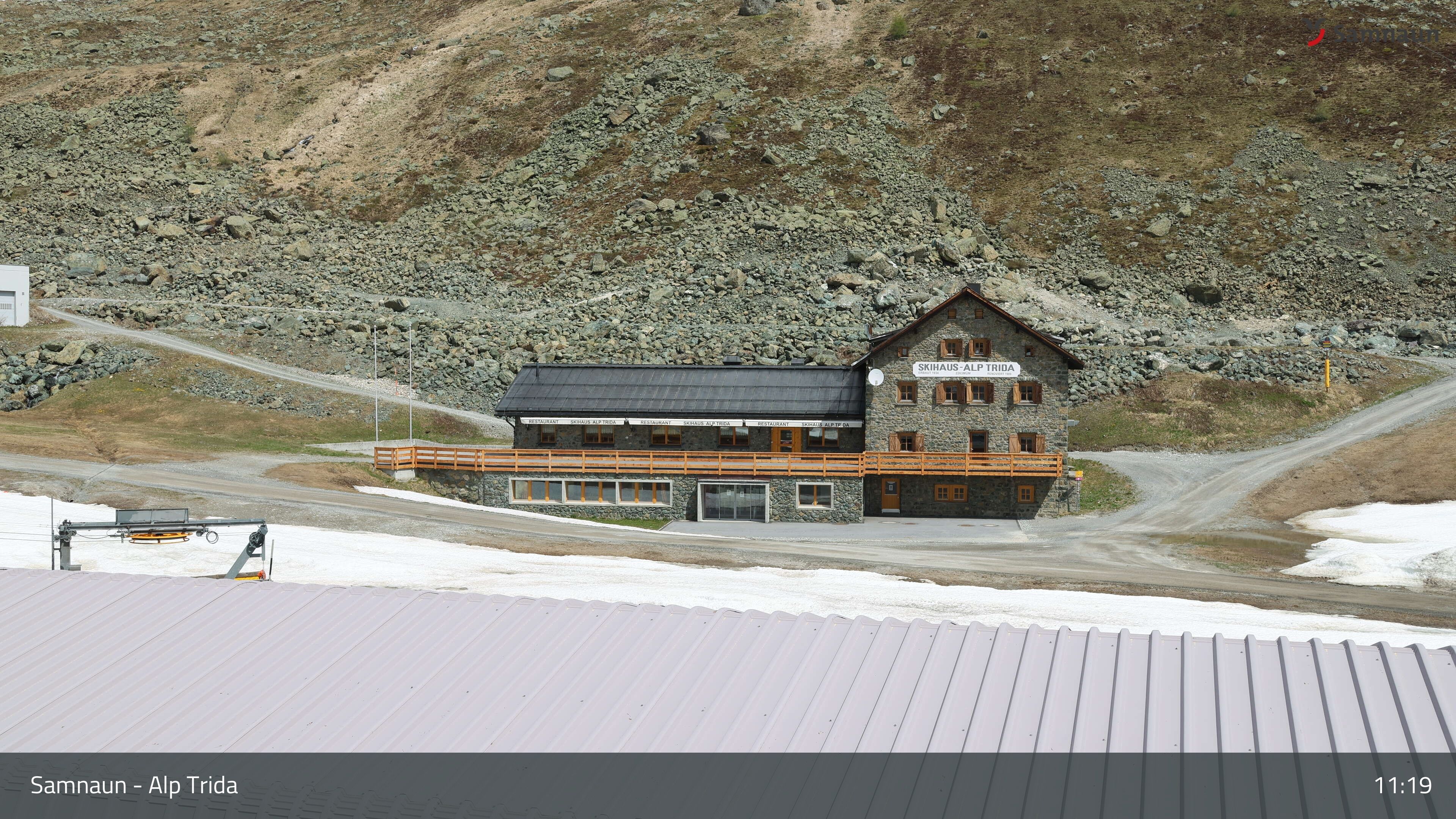 Compatsch: Samnaun - Alp Trida, Restaurant Skihaus
