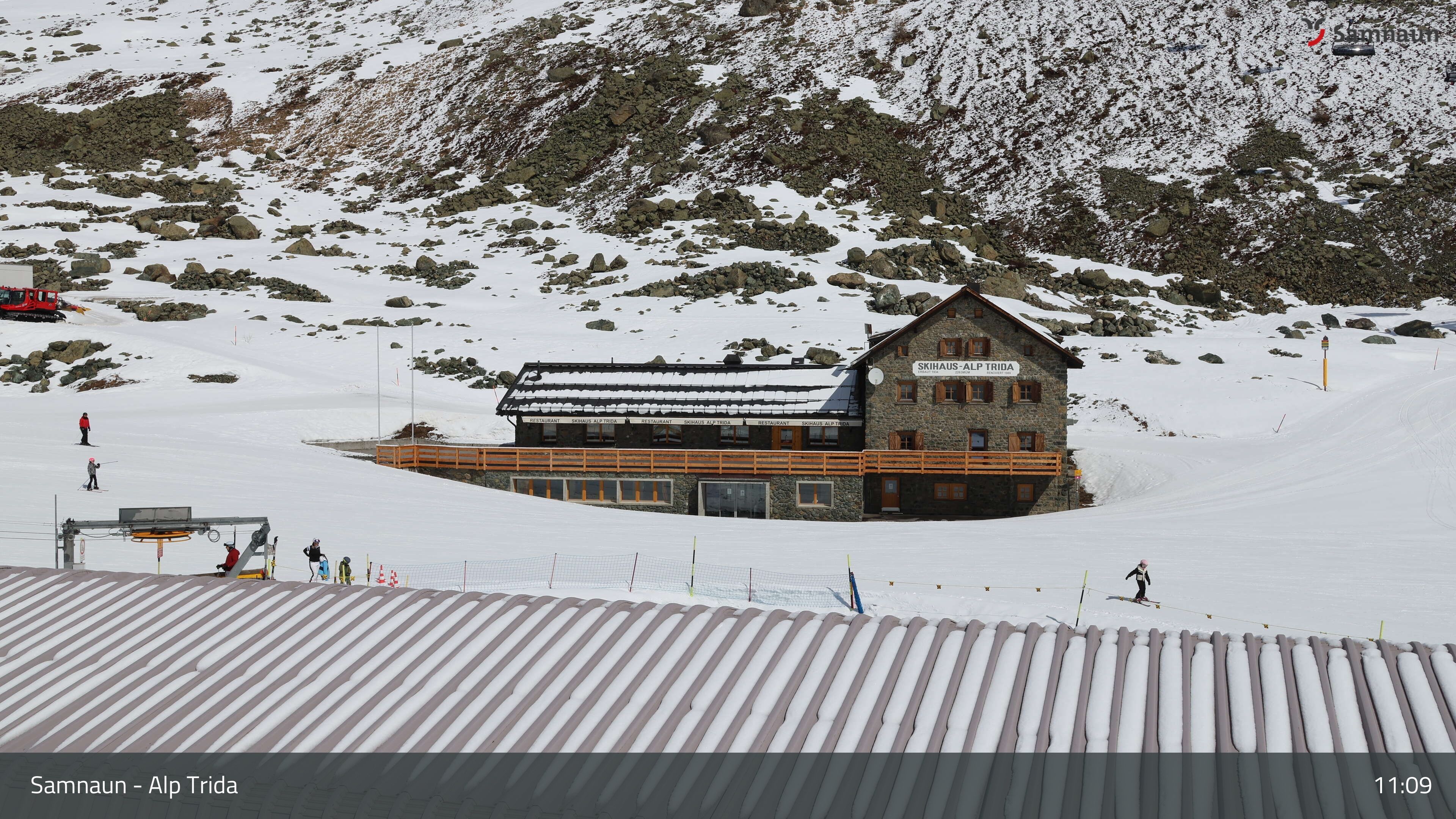 Compatsch: Samnaun - Alp Trida, Restaurant Skihaus
