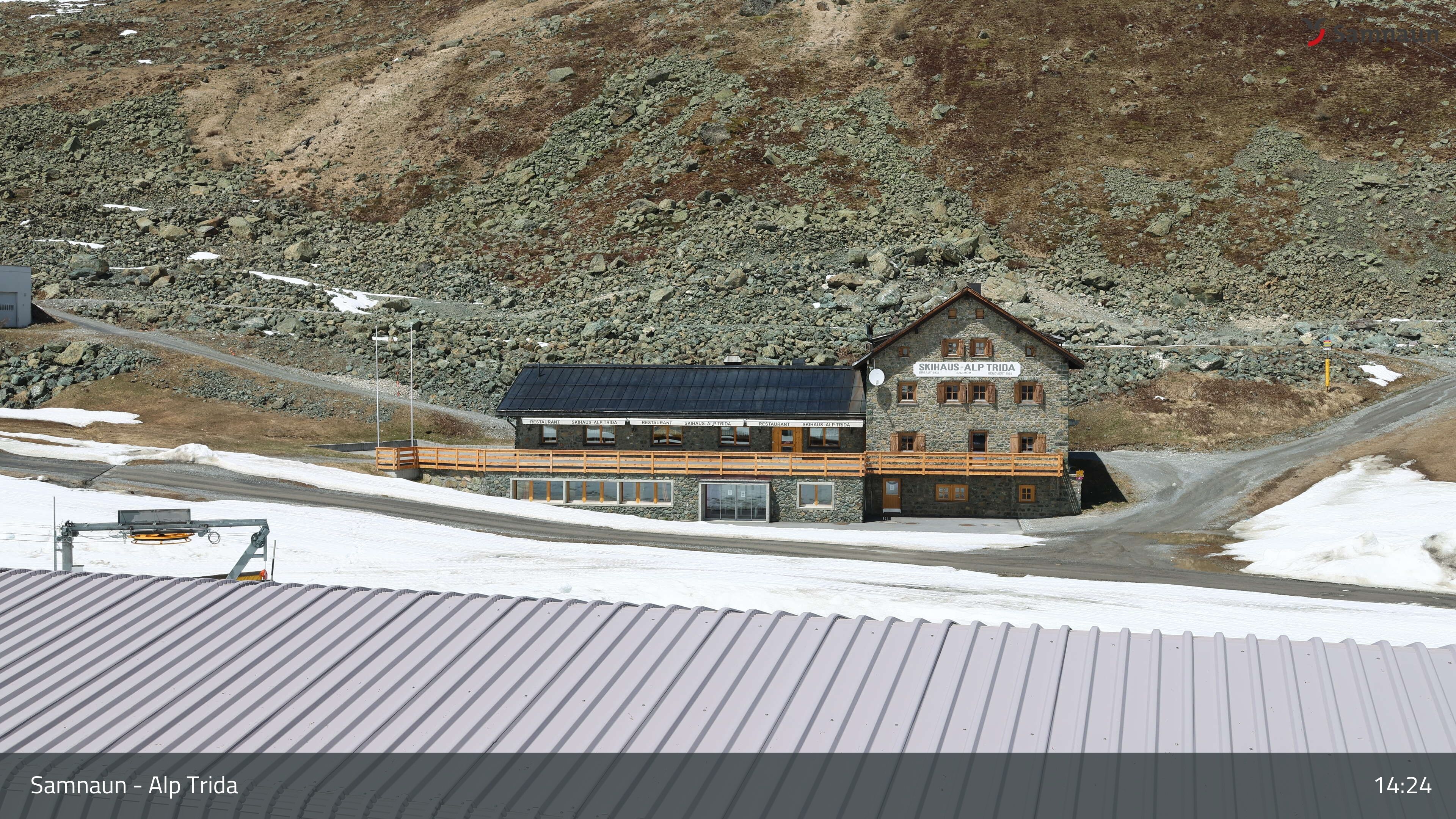 Compatsch: Samnaun - Alp Trida, Restaurant Skihaus