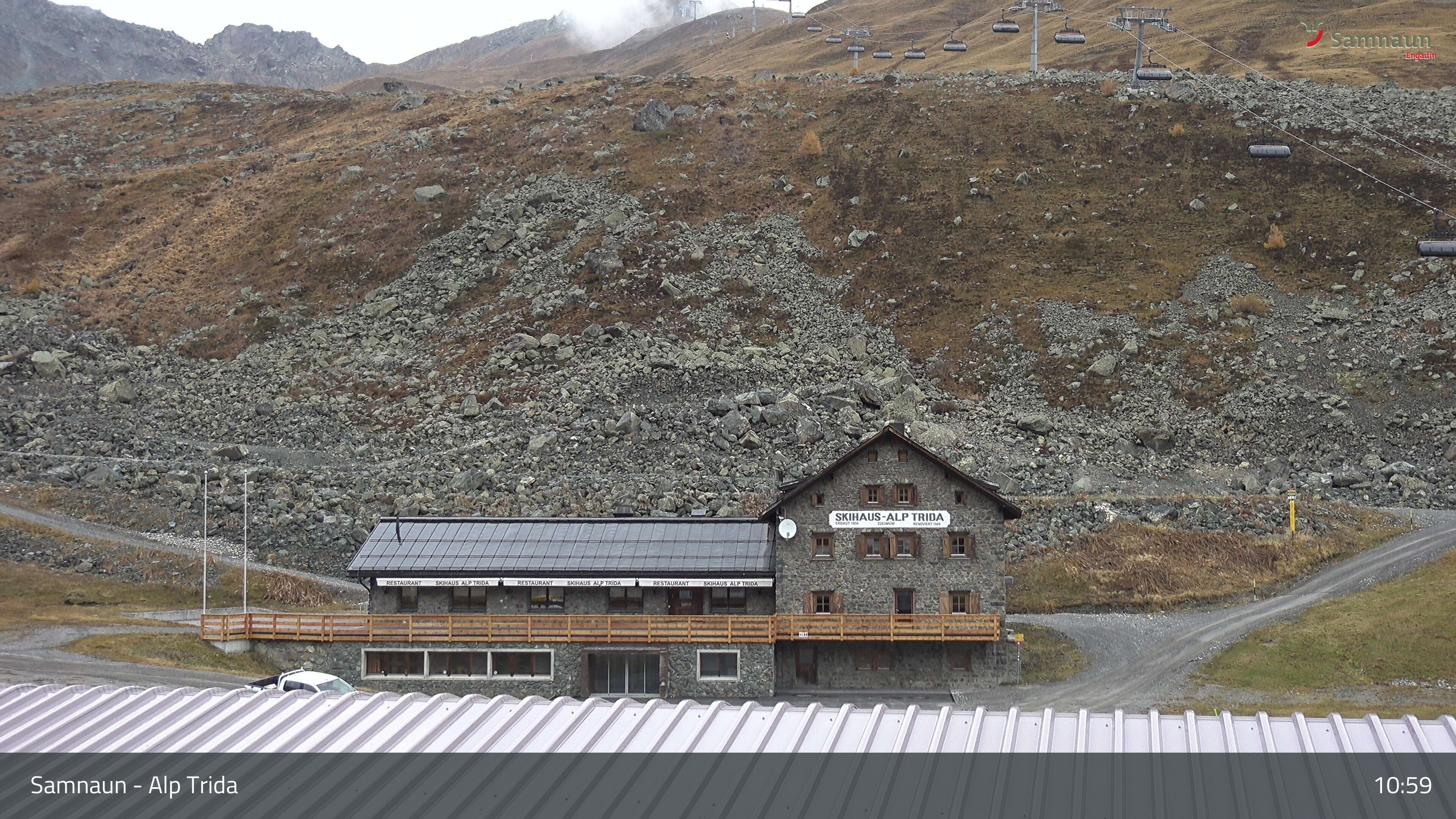 Compatsch: Samnaun - Alp Trida, Restaurant Skihaus