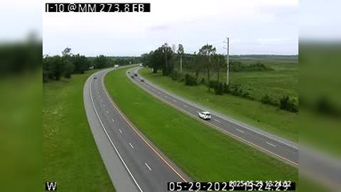 Traffic Cam Dickert: I-10 W of US-90 (MM 273.8)