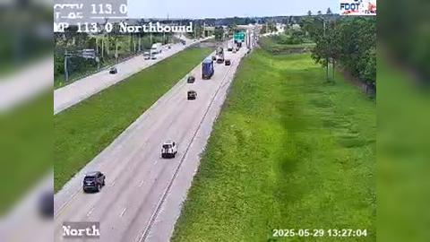 Traffic Cam Port St. Lucie: I-95 MP 113.0 Northbound