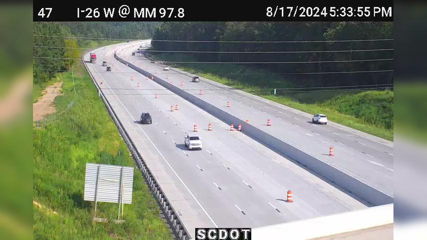 Traffic Cam Friarsgate: I-26 E @ MM 93.3