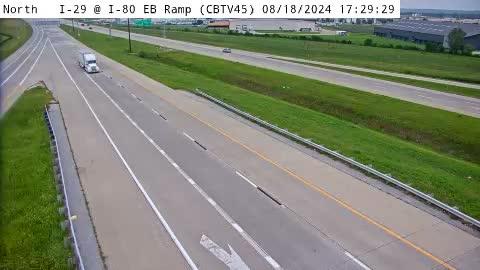 Traffic Cam Council Bluffs: CB - I-29 @ I-80 EB Ramp (45)