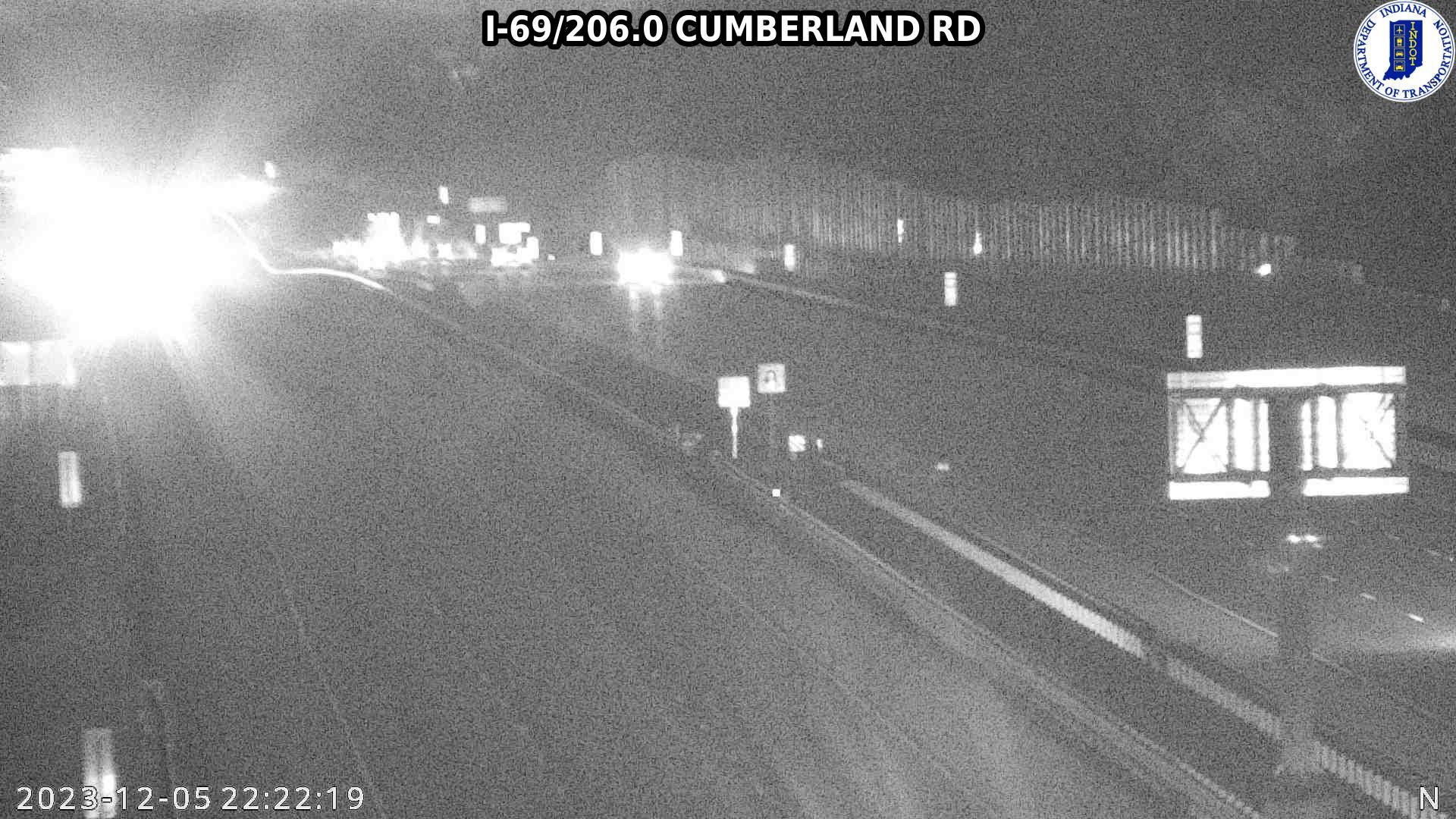 Traffic Cam Fishers: I-69: I-69/206.0 CUMBERLAND RD