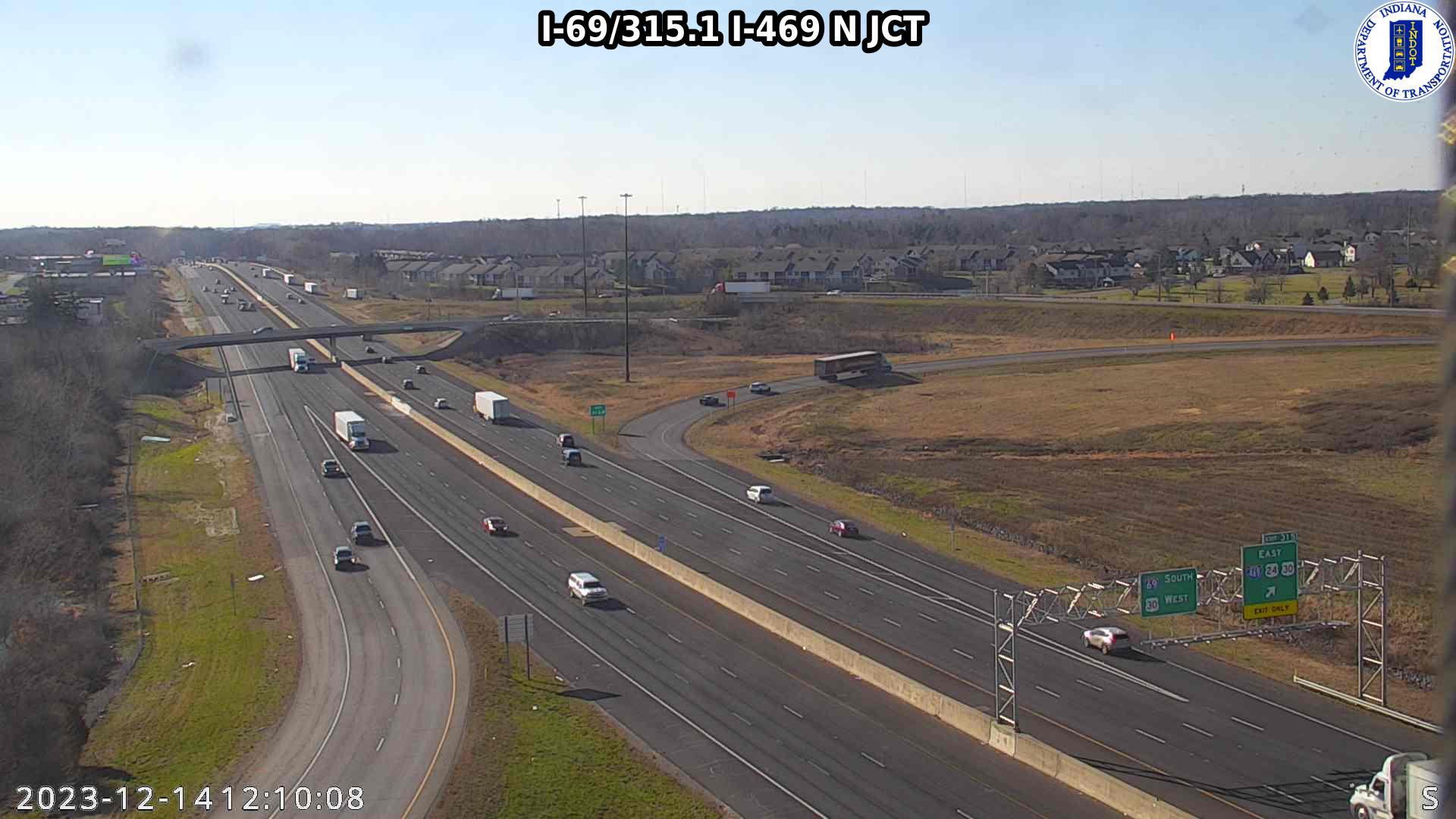 Traffic Cam Fort Wayne: I-69: I-69/315.1 I-469 N JCT: I-69/315.1 I-469 N JCT