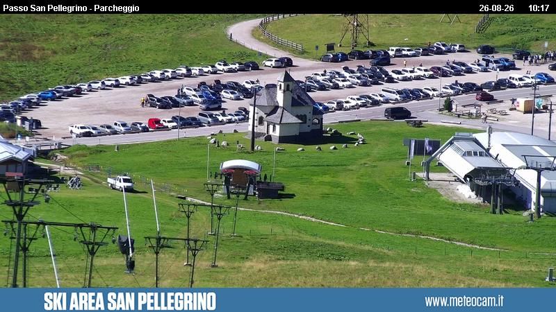 Traffic Cam Moena: Passo San Pellegrino - Cima Uomo