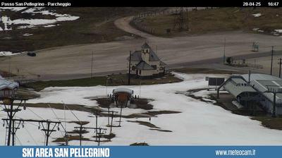 Preview delle webcam di Moena: Passo San Pellegrino - Cima Uomo