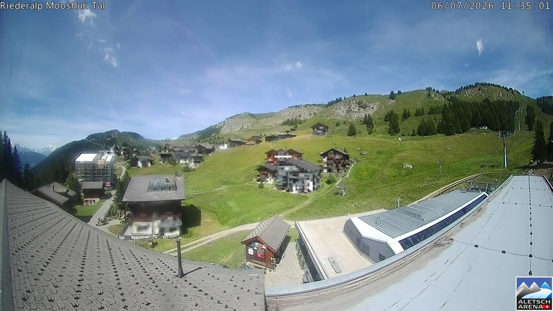 Riederalp: Aletsch Arena - Riederfurka Dorf von SB Riederfurka Bergstation