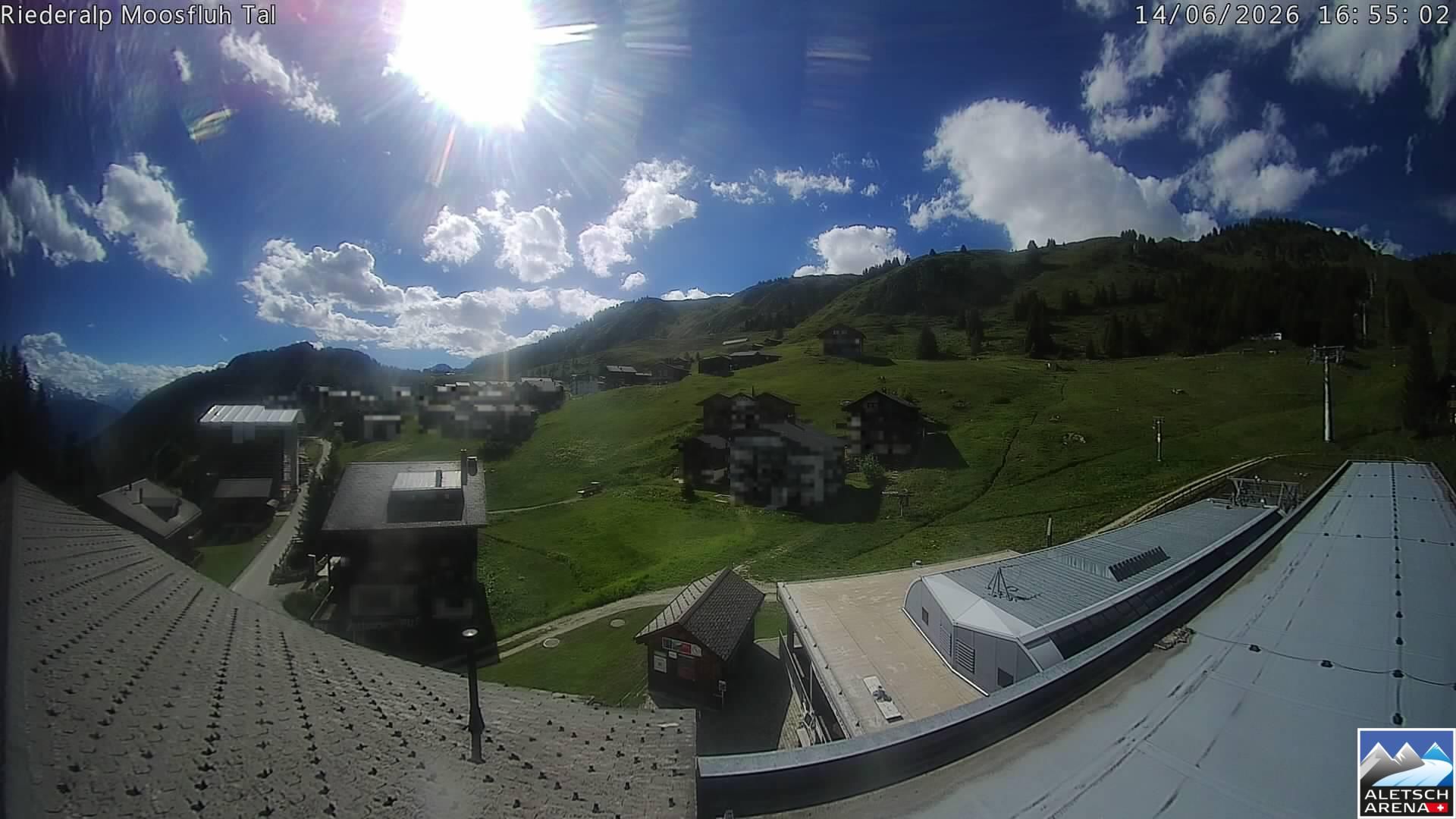 Riederalp: Aletsch Arena - Riederfurka Dorf von SB Riederfurka Bergstation