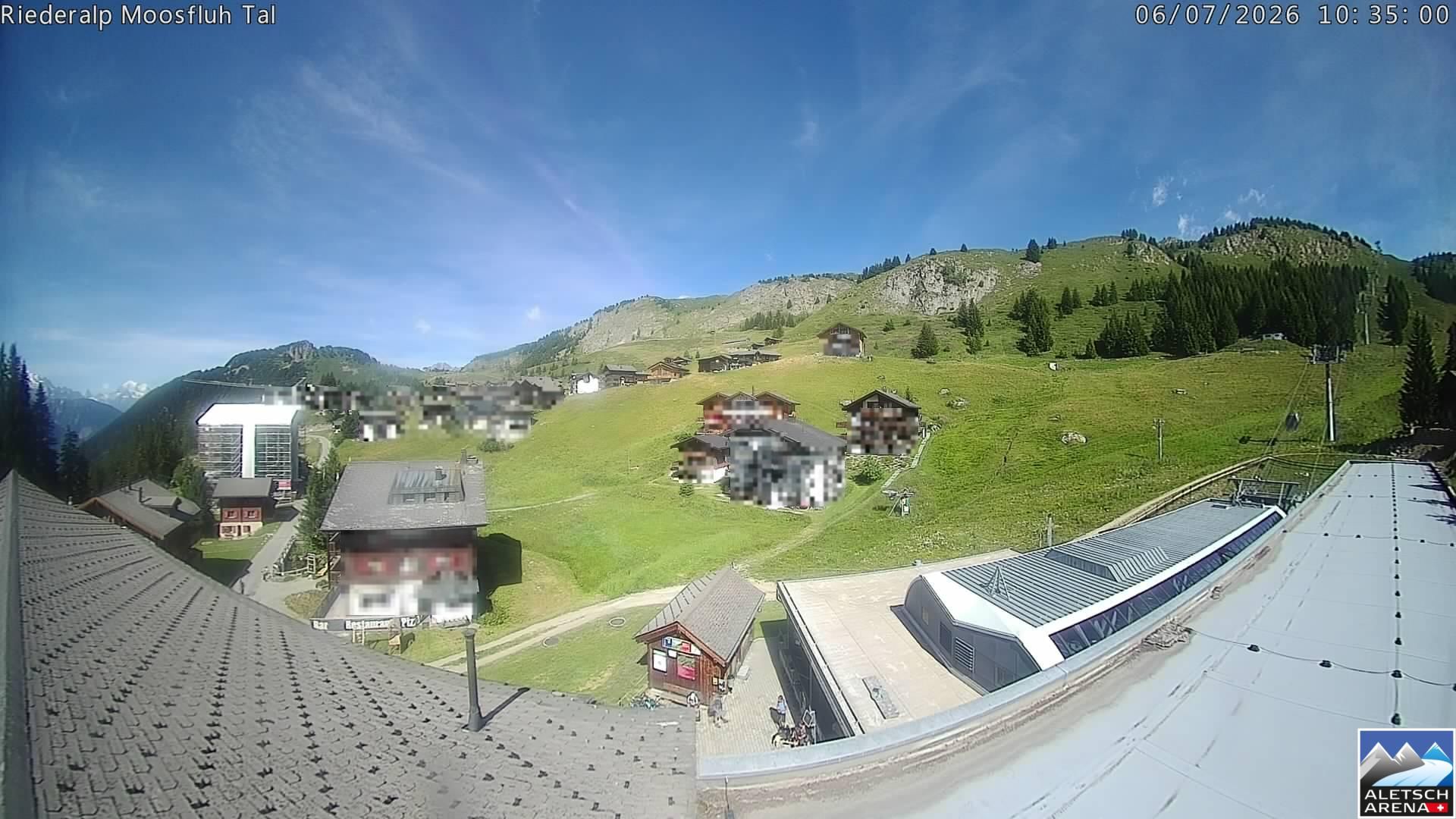 Riederalp: Aletsch Arena - Riederfurka Dorf von SB Riederfurka Bergstation