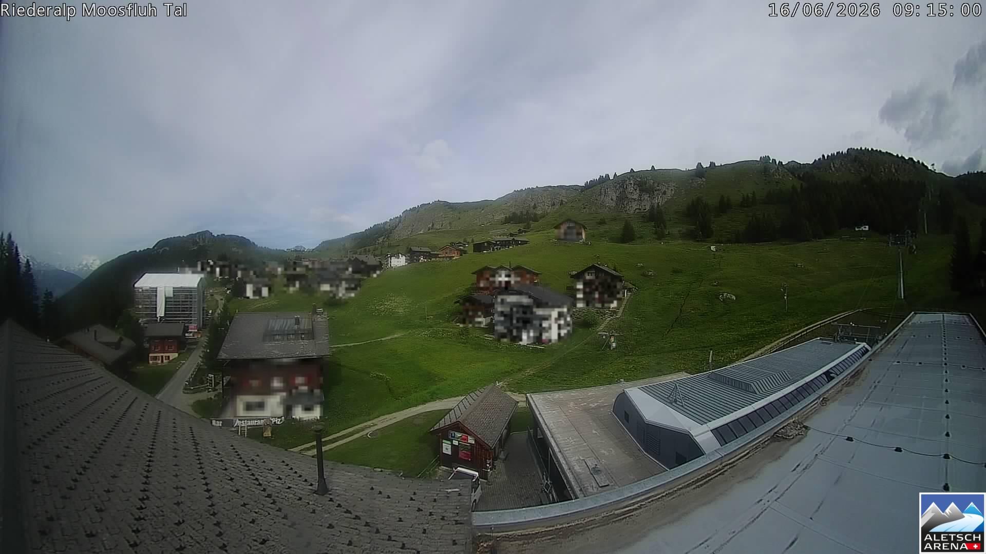 Riederalp: Aletsch Arena - Riederfurka Dorf von SB Riederfurka Bergstation