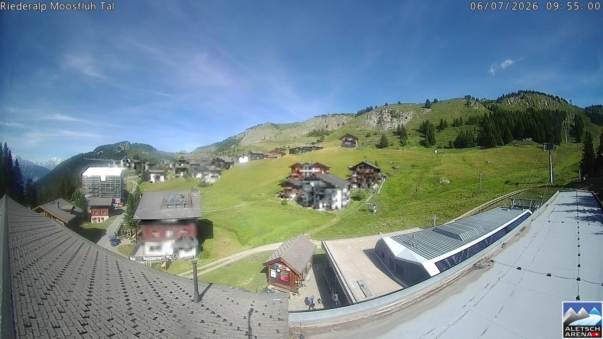 Riederalp: Aletsch Arena - Riederfurka Dorf von SB Riederfurka Bergstation
