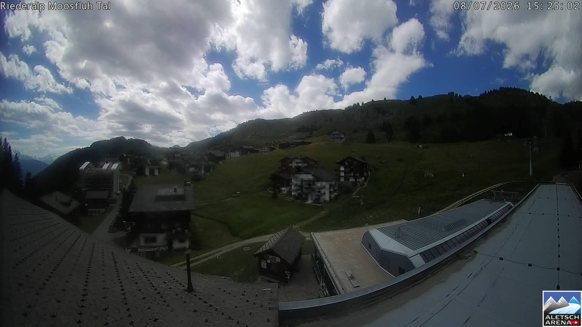 Riederalp: Aletsch Arena - Riederfurka Dorf von SB Riederfurka Bergstation