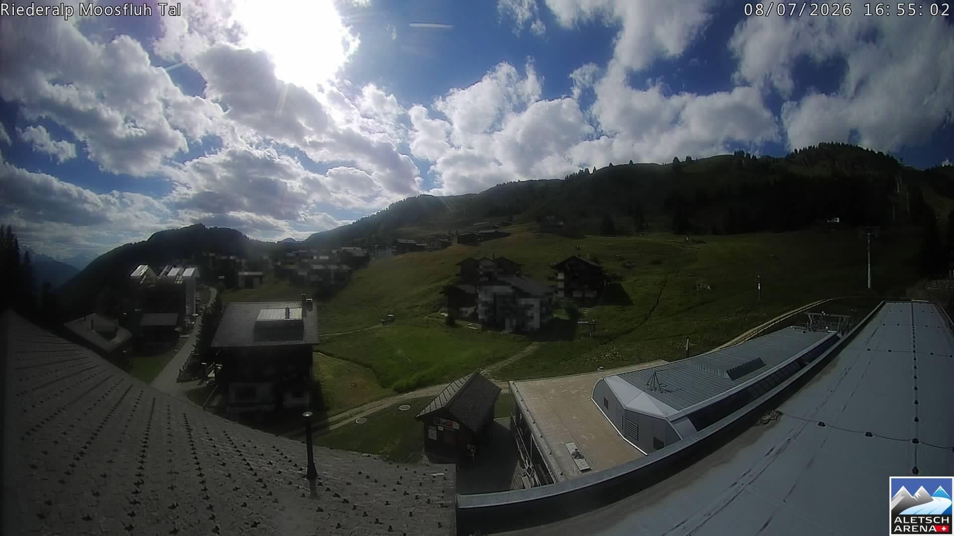 Riederalp: Aletsch Arena - Riederfurka Dorf von SB Riederfurka Bergstation