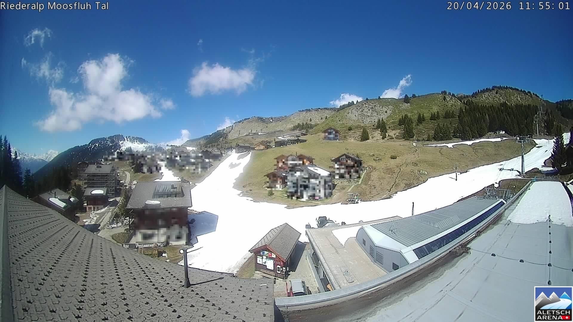 Riederalp: Aletsch Arena - Riederfurka Dorf von SB Riederfurka Bergstation