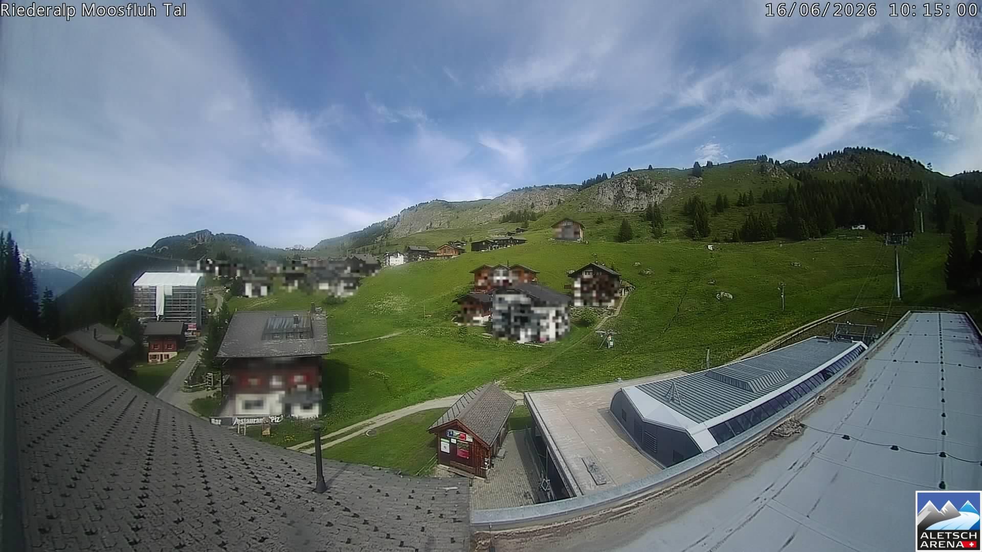 Riederalp: Aletsch Arena - Riederfurka Dorf von SB Riederfurka Bergstation