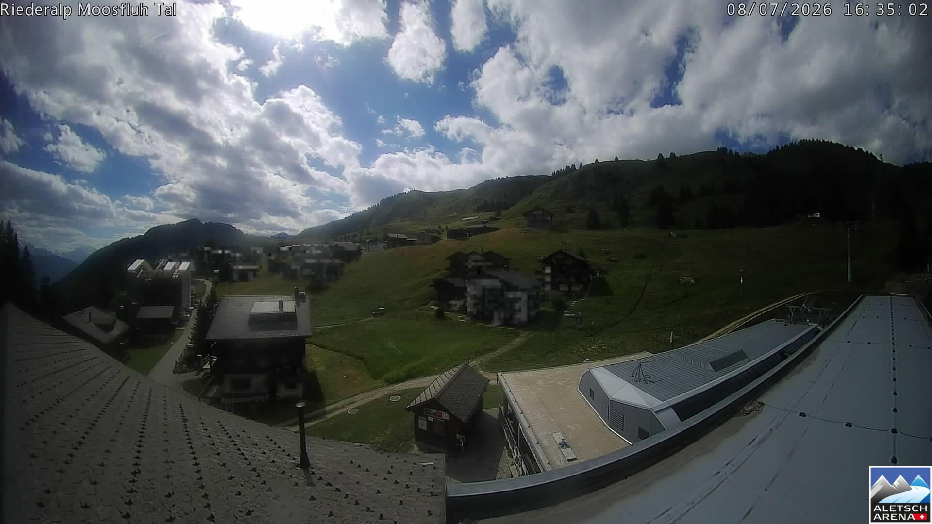 Riederalp: Aletsch Arena - Riederfurka Dorf von SB Riederfurka Bergstation