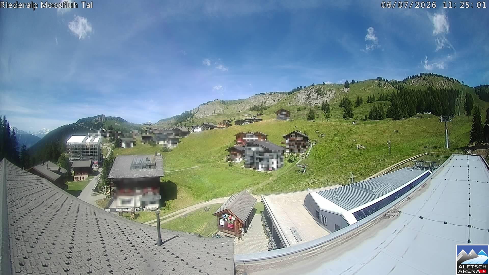 Riederalp: Aletsch Arena - Riederfurka Dorf von SB Riederfurka Bergstation