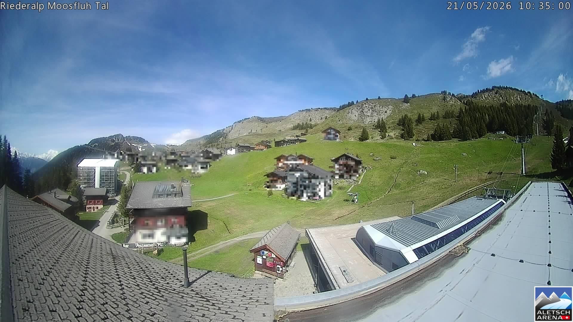 Riederalp: Aletsch Arena - Riederfurka Dorf von SB Riederfurka Bergstation