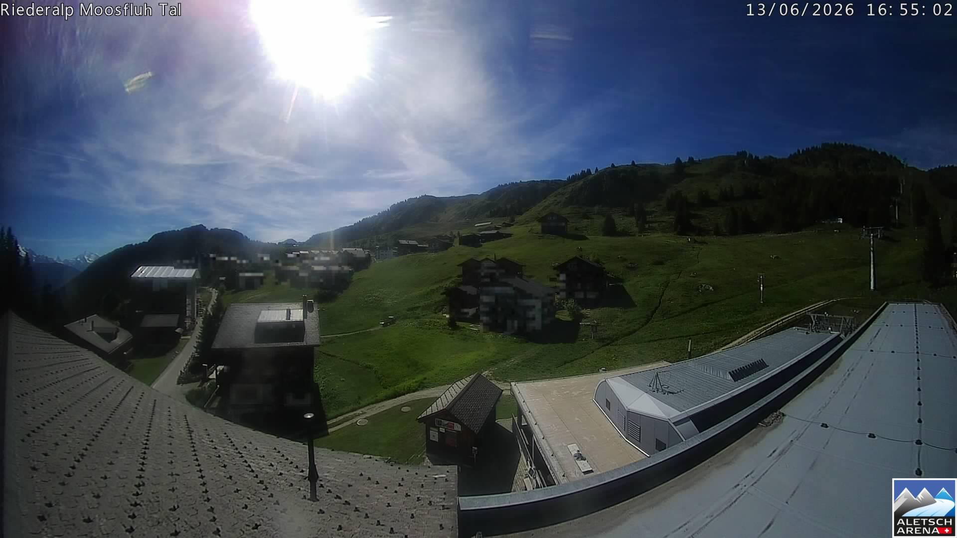 Riederalp: Aletsch Arena - Riederfurka Dorf von SB Riederfurka Bergstation