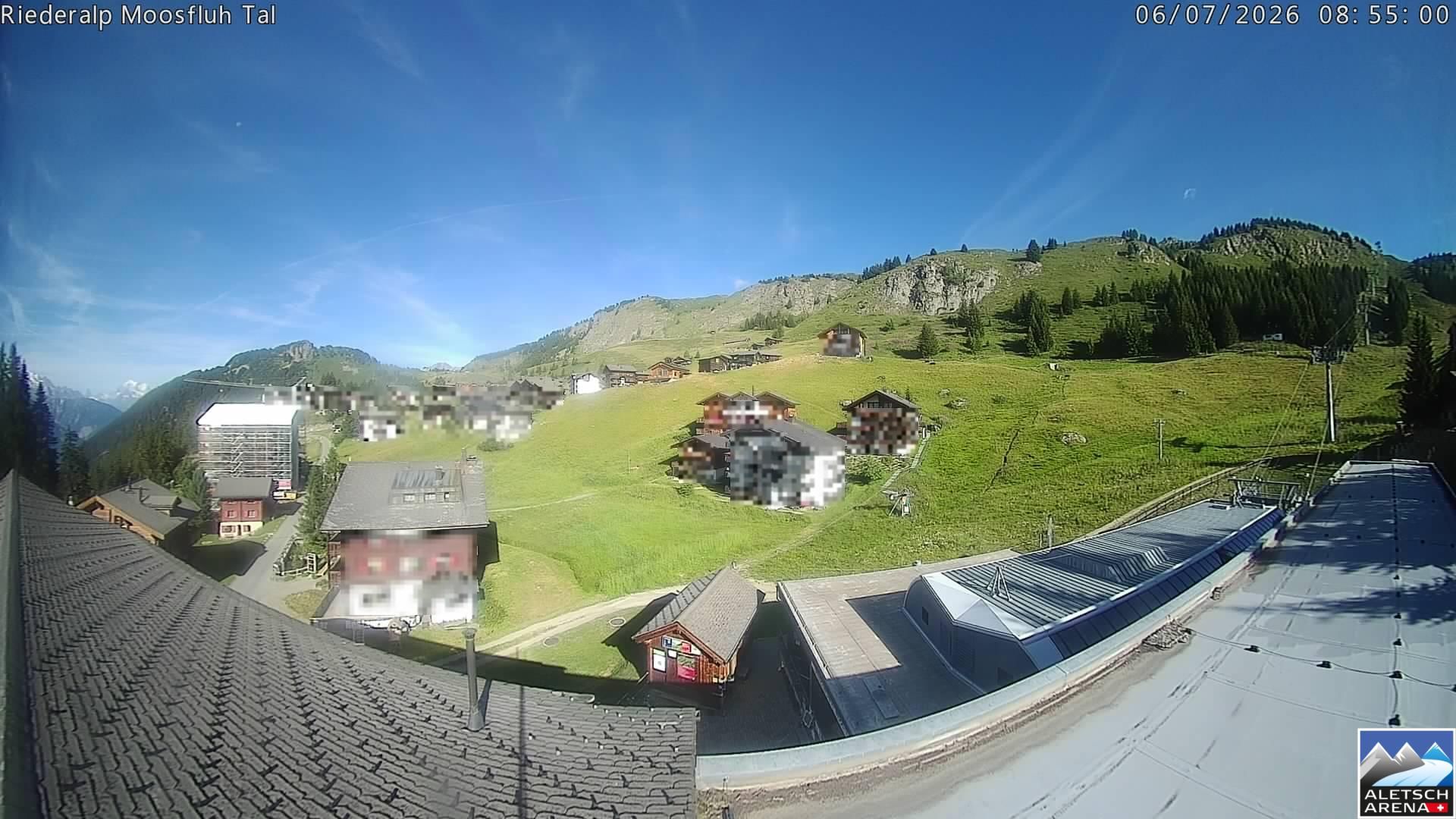 Riederalp: Aletsch Arena - Riederfurka Dorf von SB Riederfurka Bergstation