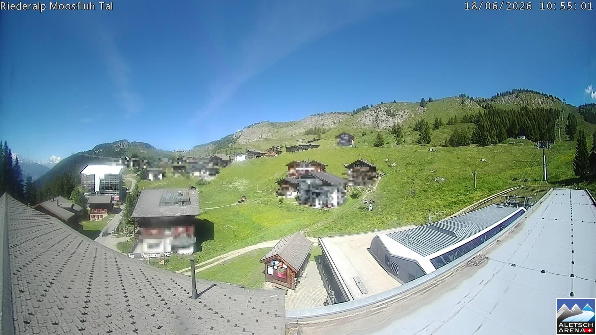 Riederalp: Aletsch Arena - Riederfurka Dorf von SB Riederfurka Bergstation