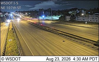 Traffic Cam Seattle: I-5 at MP 172.6: NE 107th St