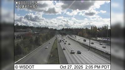 Seattle Traffic: I-5 at NE 107th St Seattle Traffic: I-5 at NE 107th St