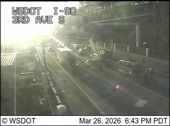 Traffic Cam Seattle: I-90 at MP 2: 3rd Ave S and Edgar Martinez Dr