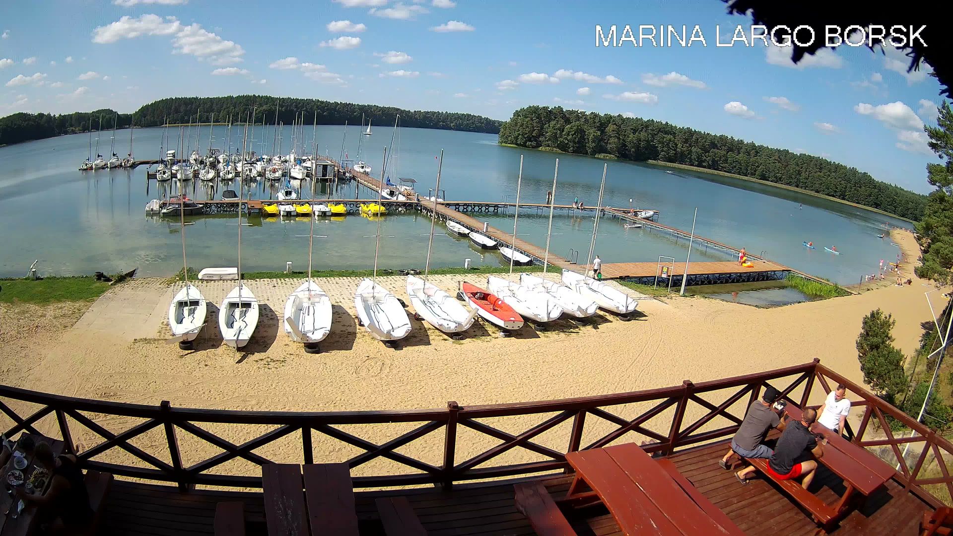 Traffic Cam Borsk › North-East: Largo. Ośrodek wypoczynkowy - Wdzydze Tucholskie - Wdzydze Lake