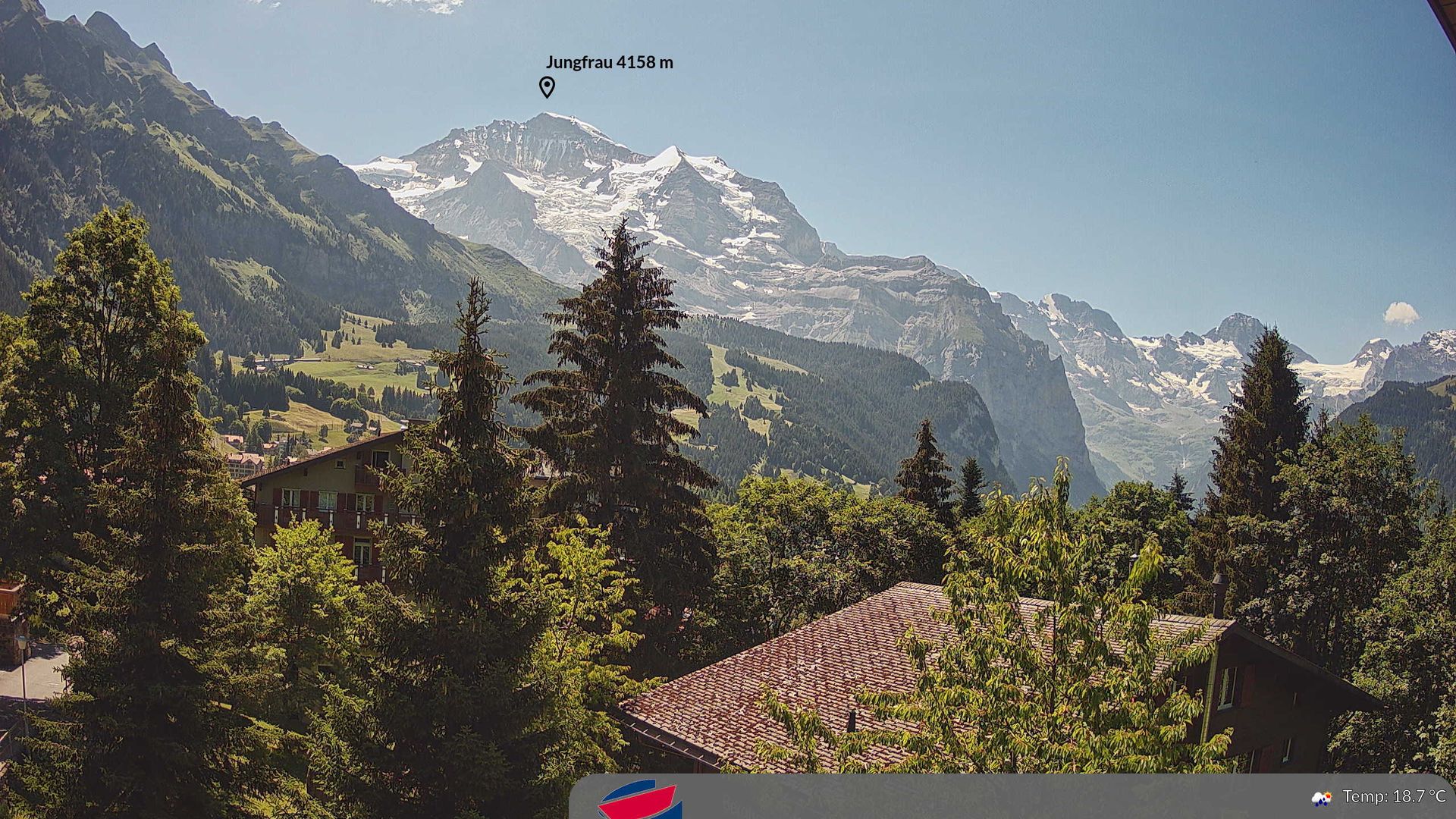 Traffic Cam Lauterbrunnen › South: Wengen