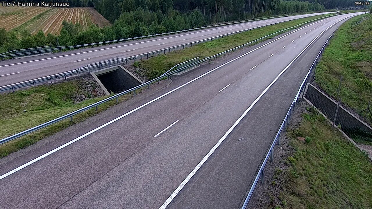 Traffic Cam Hamina: Tie - Karjusuo - Vaalimaa