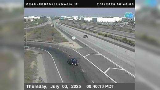 Traffic Cam San Diego › East: C 248) I-905 : La Media B